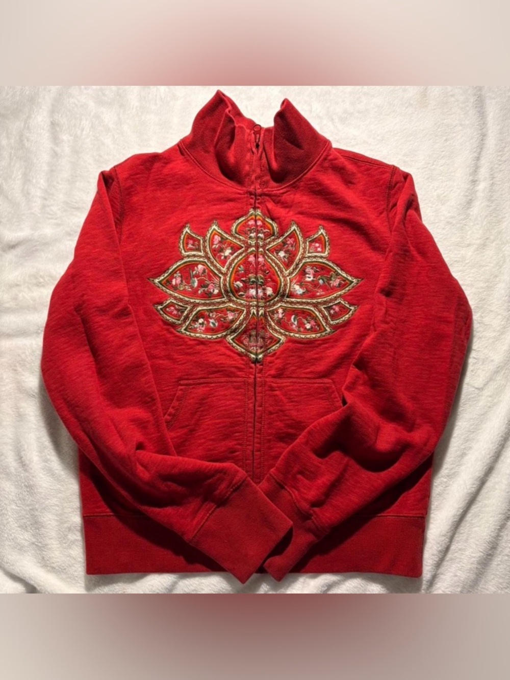 Lucky Brand Y2K Zip Front Sweatshirt (XL)